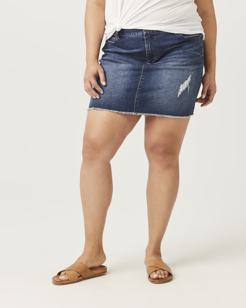 Where to buy plus size jean skirts on sale